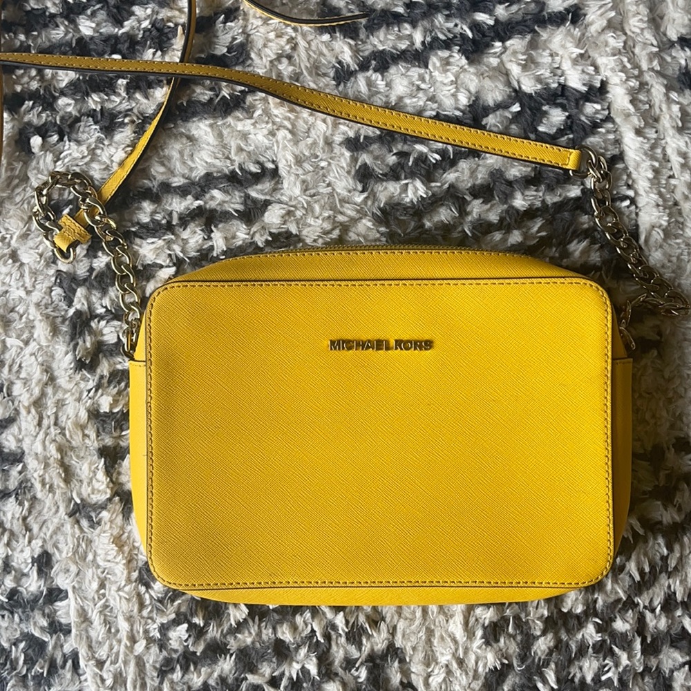 Michael Kors Yellow Crossbody Bag